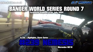 Nemesis 239  Yarmouth BWS 2024  Banger Racing  Highlights [upl. by Nohsram]