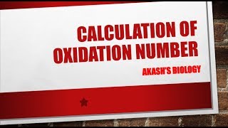 calculation of oxidation number [upl. by Lindblad]