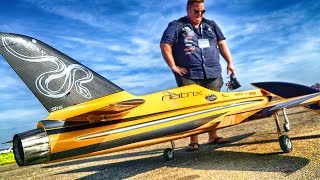 HUGE RC NATRIX SPORT TURBINE JET BY PARITECH  JET POWER 2018 [upl. by Epilef]