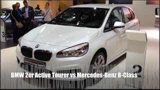 BMW 2er Active Tourer vs MercedesBenz BClass [upl. by Rebm]