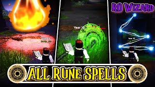 ALL Rune Spells in RO Wizard [upl. by Chandless]