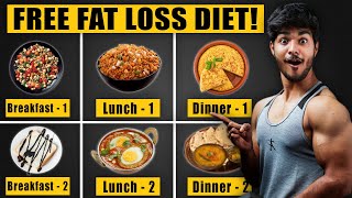 FREE CUTTING DIET PLAN 🔥  Full Day Of Eating For “Weight Loss” 10 KILOS [upl. by Seyer]