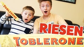 XXL GIANT MASSIVE Toblerone vs classic size  TipTapTube [upl. by Rinum]