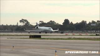 Skywest Canadair Regional Jet CRJ700 N216AG Takeoff From Long Beach [upl. by Barstow]