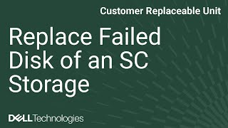 How to Replace a Failed Disk of an SC Series Storage SC7020 SC5020 SCv3020 [upl. by Yelsna]