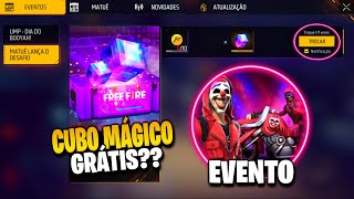 FINALMENTE CUBO MÃGICO DE GRAÃ‡A EVENTO TOP CRIMINAL E CALENDÃRIO SEMANAL  NOVIDADES FREE FIRE [upl. by Geminian]