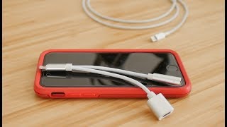 Charge amp Listen to Music on iPhone 7 w this Splitter Adapter [upl. by Ydnab]