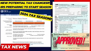 2024 IRS TAX REFUND UPDATE  UPDATED TAX CHANGES Refund Delays Amended Returns ID Verification [upl. by Arikihs]