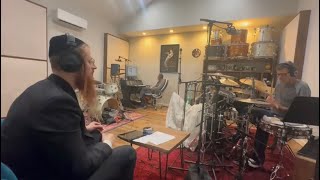 Avrum Mordeche Schwartz Recording The Drums For His New Album In Studio [upl. by Neal]