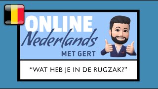 Wat heb je in de rugzak NT2 Leer Nederlandse Woordenschat Niveau 1 1 Level A1 [upl. by Elenahc270]