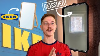 DIY swivel mirror IKEA IKORNNES HACK  REISSUED [upl. by Ragde248]