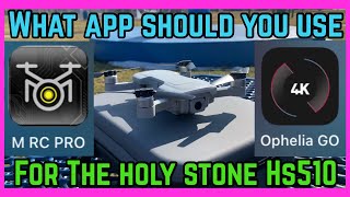 Which app should you use Holy stone Hs510 [upl. by Necila]