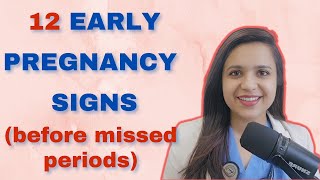 12 Early signs of pregnancy before missed period [upl. by Jorge747]