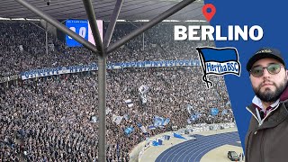 Hertha Berliner vs Hansa Rostock 70 mila spettatori in Serie B Andiamo a Berlino Beppe [upl. by Doownil987]