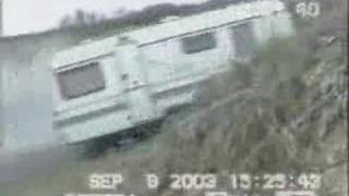 downhill caravan crash [upl. by Reitman123]