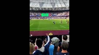 Manchester City Fans Singing “That’s How Your Cat Feels” To Kurt Zouma Vs West Ham Away [upl. by Aisatsan]