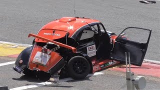 HARD CRASH VW Fun Cup at 25H of SpaFrancorchamps 1 [upl. by Leamse]