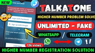 talkatone an unusually high number of registration problem solution 2022talkatone blocked via a vpn [upl. by Fancie]