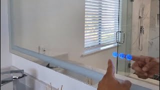 LOAAO 84X32 LED Bathroom Mirror with Lights Anti Fog Dimmable Backlit  Front Lit Review [upl. by Rodge]