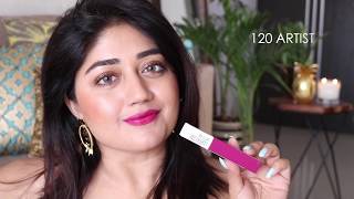 Maybelline Superstay Matte Ink Lipstick  Wear Test Review SWATCHES  corallista [upl. by Adekan703]