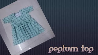 Cutting and stitching of peplum top [upl. by Lednek881]