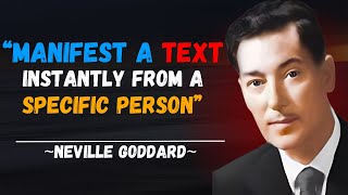 Manifest a Text Instantly from a Specific Person  Neville Goddards Proven Techniques [upl. by Tinya]