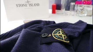 Stone Island Sweater in Blue with VNeck Unboxing [upl. by Robison424]