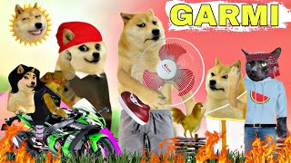 Garmi 🥵 Chemes Dog New VideoDogesh Memes Dogesh Kaka [upl. by Ahsilef]