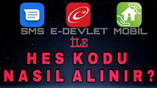 Hes Kodu Nasıl Alınır  En Kolay HES Kodu Alma Yöntemleri  Sms ile Hes Kodu Alma [upl. by Ennahgem]