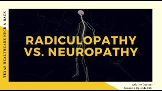 Radiculopathy Vs Neuropathy [upl. by Inal]