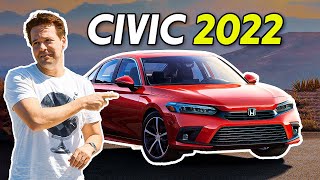 COMO FICOU O NOVO HONDA CIVIC 2022 Primeiro contato com a 11ª geração do sedã direto de Los Angeles [upl. by Gregrory152]