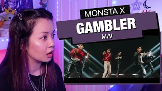 RETIRED DANCERS REACTIONREVIEW MONSTA X quotGamblerquot MV [upl. by Ggerk680]