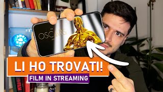 🏆 FILM CANDIDATI OSCAR 2024 E DOVE VEDERLI IN STREAMING 🏆 [upl. by Tnerb484]