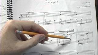 Arietta left hand A section  suzuki piano book 2 [upl. by Koorb]