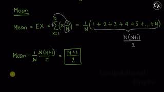 Discrete Uniform Distribution  Derivation of Mean Variance and MGF Simple Version [upl. by Fayola]