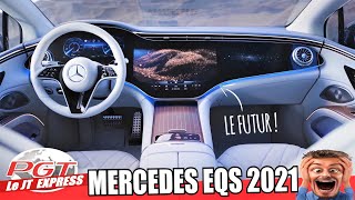 Mercedes EQS 2021  LIntérieur du FUTUR  Hyperscreen  PJT Express [upl. by Calen]