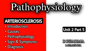 ARTERIOSCLEROSIS  CVS  IHD  PATHOPHYSIOLOGY  CAUSES  SIGN amp SYMPTOMS  DIAGNOSIS  B PHARMA [upl. by Alysoun]