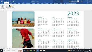 how to change the date on a calendar template in word [upl. by Tami]