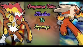 Best Starter Pokemon Blaziken vs Infernape Comparison Video Who will be win Tamil Animebuff [upl. by Paz778]