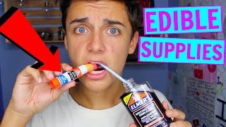 DIY EDIBLE SCHOOL SUPPLIES School Supplies you can eat Pranks For Back To School 2017 Part 2 [upl. by Adgam]