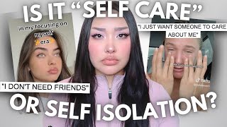 TikTok quotSelfCarequot Trends Are Making Gen Zs Loneliness Epidemic Worse [upl. by Haag]