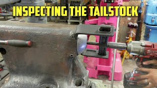 Tailstock Disassembly and Cleanup  Lion Lathe Restoration [upl. by Anined]