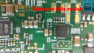 Panasonic led lcd tv double images fixed by removing resistor [upl. by Silvanus]