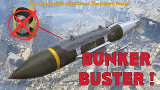 The Bunker Buster bomb used by Israel to eliminate Nasrallah  Explained [upl. by Sirtaeb562]