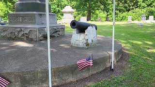 Veterans Memorial  Riverside Cemetery  ClintonIndiana [upl. by Aneeh808]