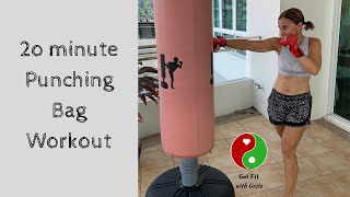 20 Minute Punching Bag Workout For A Total Body Workout [upl. by Linden440]