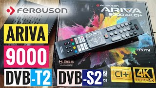 Ferguson ARIVA 9000 🔥 DVBT2 DVBS2 💥 [upl. by Mharba628]