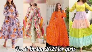 New Frock Designs 2024  Frock Ke Designs  Summer Frock Designs [upl. by Elnora]