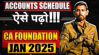 Accounting  Paper 1  Full day wise Time Table  CA Foundation jan 2025  Must Watch [upl. by Kcirddec]