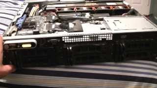 Dell poweredge 2950 server close look [upl. by Orfield]